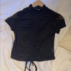 Garage black turtle neck shirt